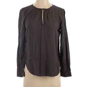 Velvet by Graham & Spencer Long Sleeve Top, Brown, XS